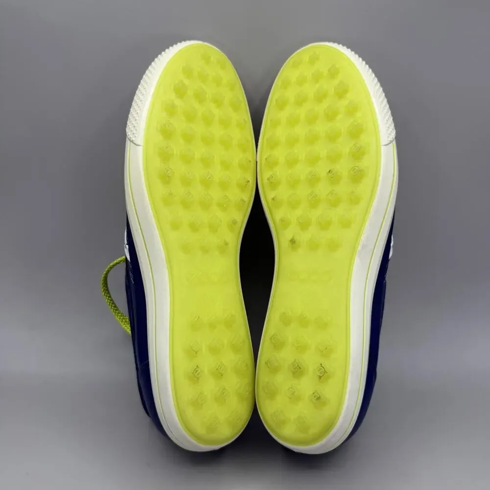 ECCO Spikeless Golf Leather Sneakers Shoes Womens Size US 9-9.5 / EU 40 Blue